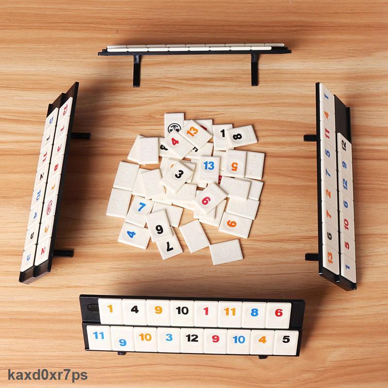 Chính Hãng Rummikub Board game | Bộ trò chơi Rummy Mạt chược Israel với bảng số nhựa digital game