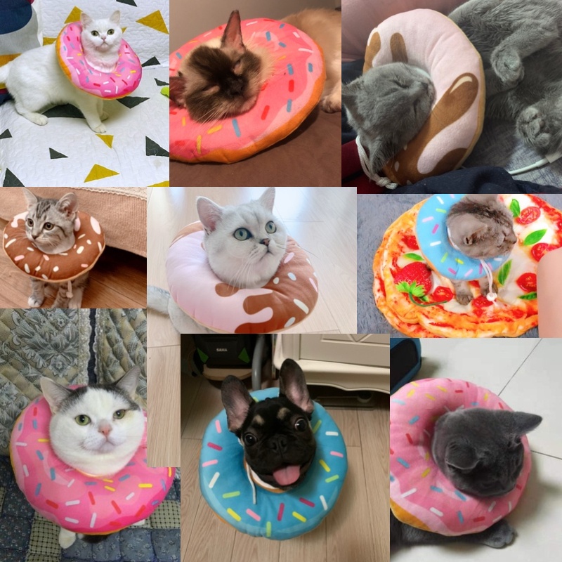 Vòng đeo cổ chống cắn chống liếm mềm mại xinh xắn cho thú cưng