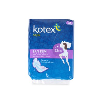 Băng Vệ Sinh Kotex Style Ban Đêm 32Cm 3 Miếng