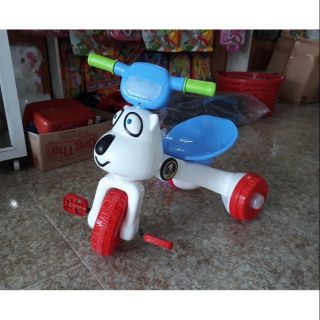 Xe đạp 3 bánh có nhạc + đèn + gấp gọn cho bé 1-5 tuổi