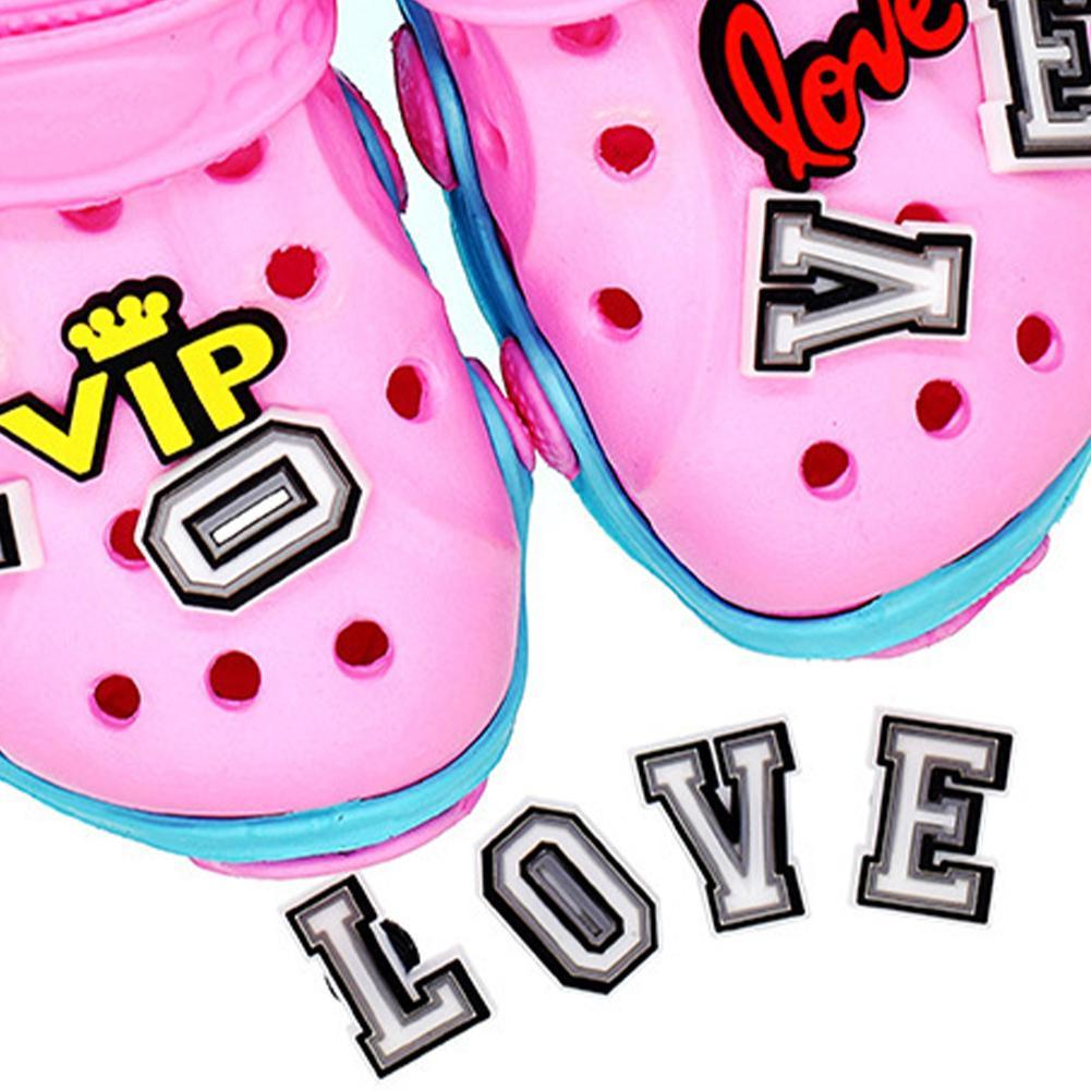 Crocs jibbitz Bảng Chữ Cái / Bảng Chữ Cái (A-Z&amp;0-9) Ghim V8H5