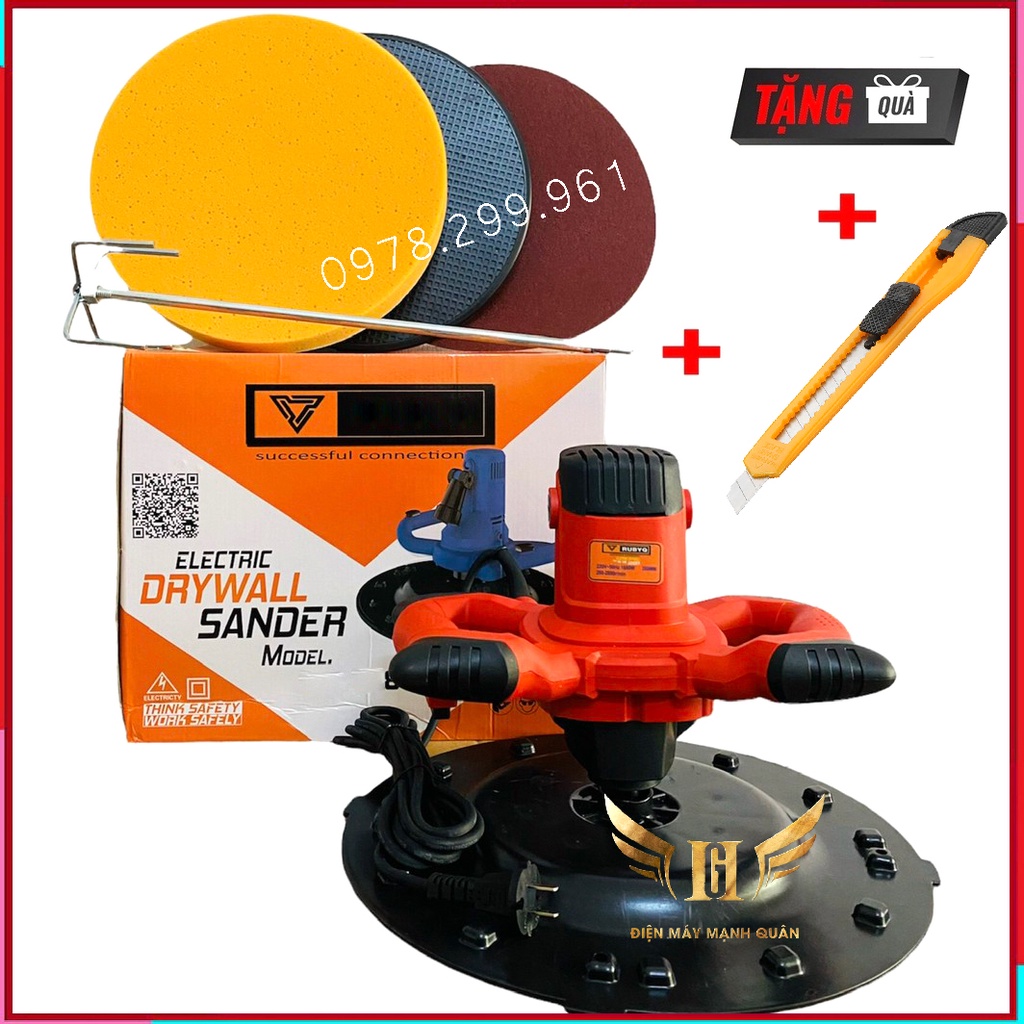 Máy Xoa Vữa Chà Tường Máy Khuấy Sơn BSA 850W - Làm Phẳng Mặt Tường - Chà Nhám Tường - Công Suất Lớn