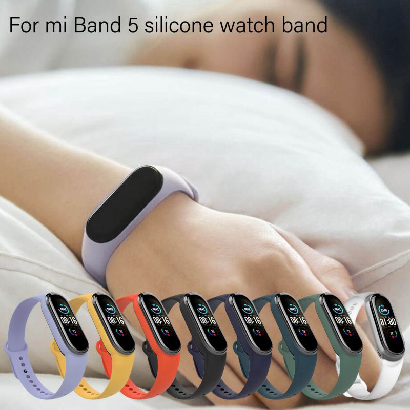 Dây đeo đồng hồ bằng silicon dành cho đồng hồ đeo tay Mi Band 5/4/3