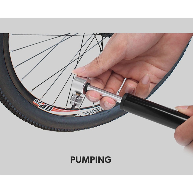 QQ Ống Bơm Xe Đạp Nhỏ Gọn Giảm Xóc Bằng Tay
