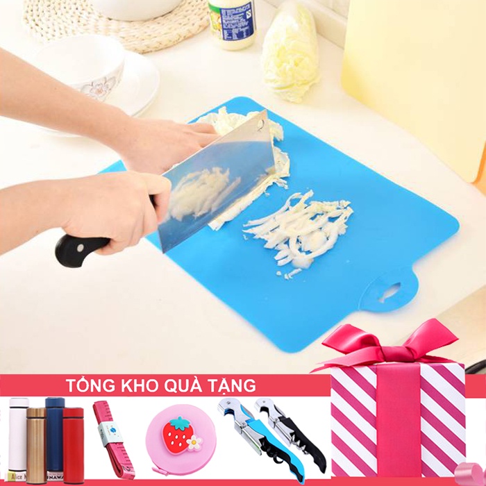 Thớt NHỰA DẺO PP Cao Cấp Size Lớn, Kháng Khuẩn - Thớt Thái Chống Trơn Trượt, Dễ Vệ Sinh, Có Nhiều Màu