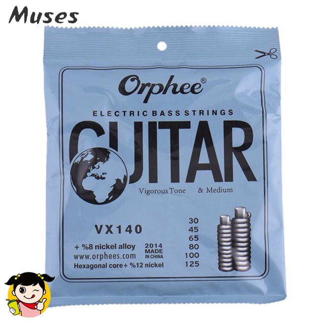 Muse07 Bộ 4/5/6 sợi dây đàn guitar bass Orphee VX series bằng hợp kim thép nickel