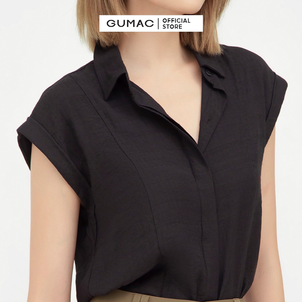 [Mã WABRGUSBD2 giảm 10% tối đa 50k đơn từ 250k] Áo kiểu nữ sách nách GUMAC from rộng công sở AB578 | BigBuy360 - bigbuy360.vn