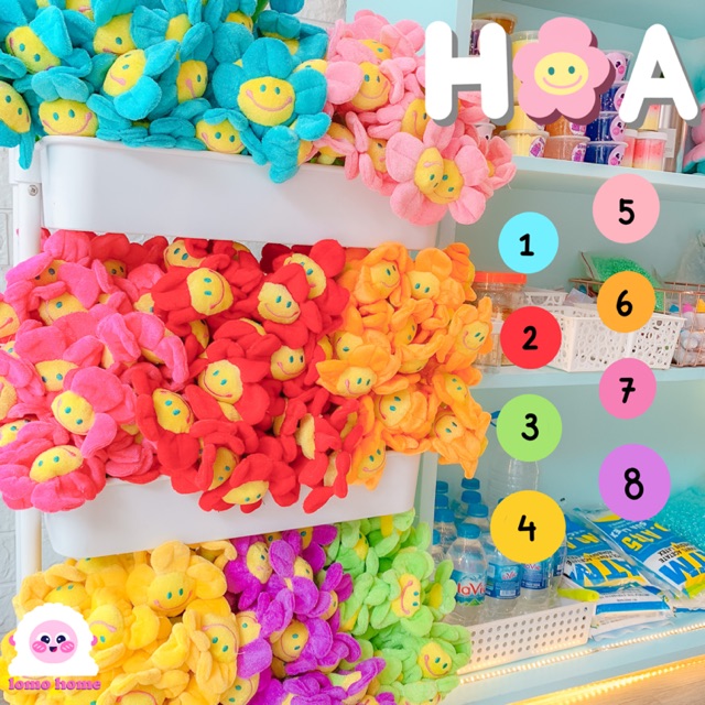 Hoa Mặt Cười Vải Lomo Home