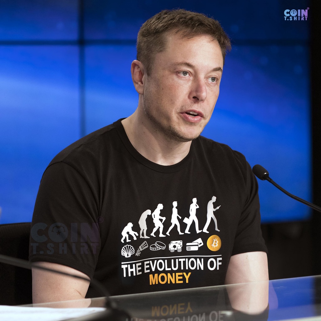 Áo Thun Bitcoin Elon Musk, Binance, Bitcoin, Ethereum, Cointshirt, Crypto