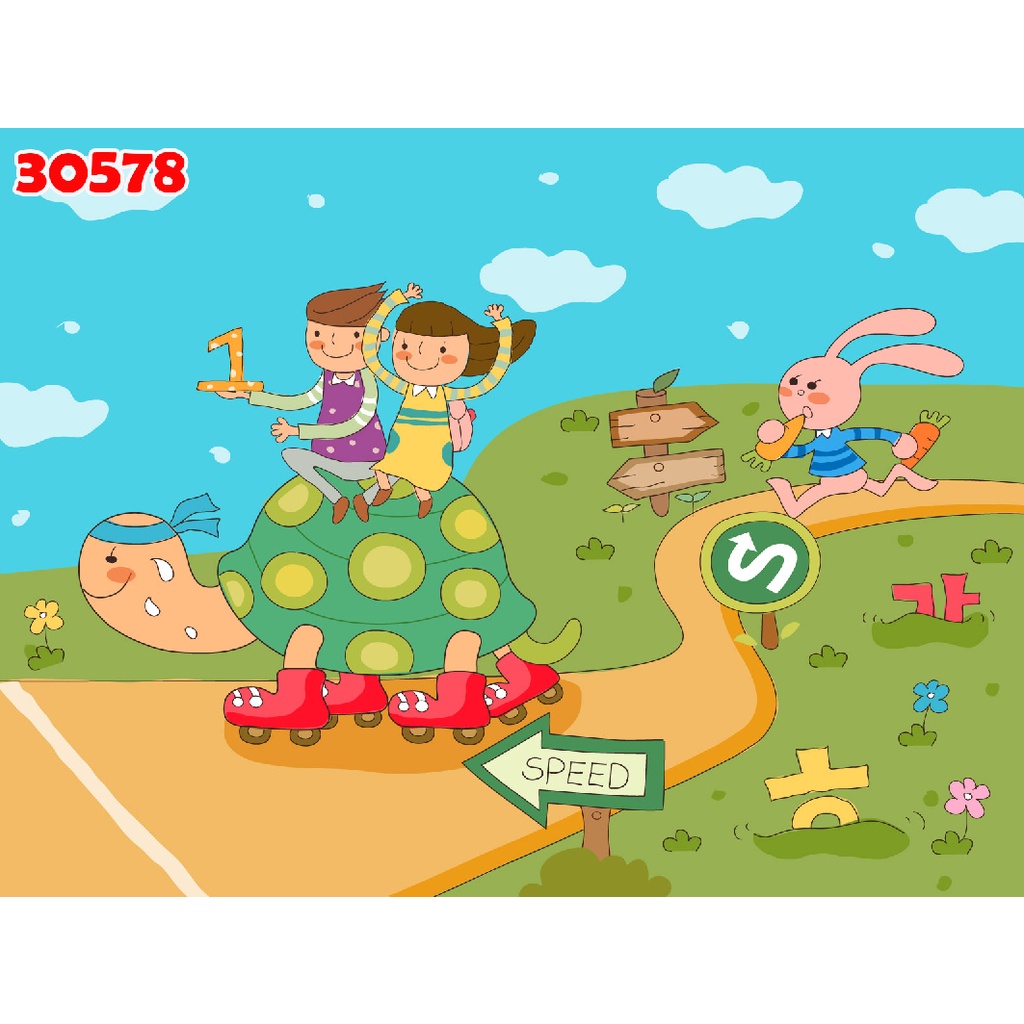 Tranh Trang Trí tường hoạt hình 3D chất lượng cao, giá rẻ