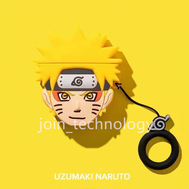 Vỏ Bảo Vệ Hộp Sạc Tai Nghe airpod 1 2 3 pro Bằng Silicon Mềm Hình Naruto Demon Slayer