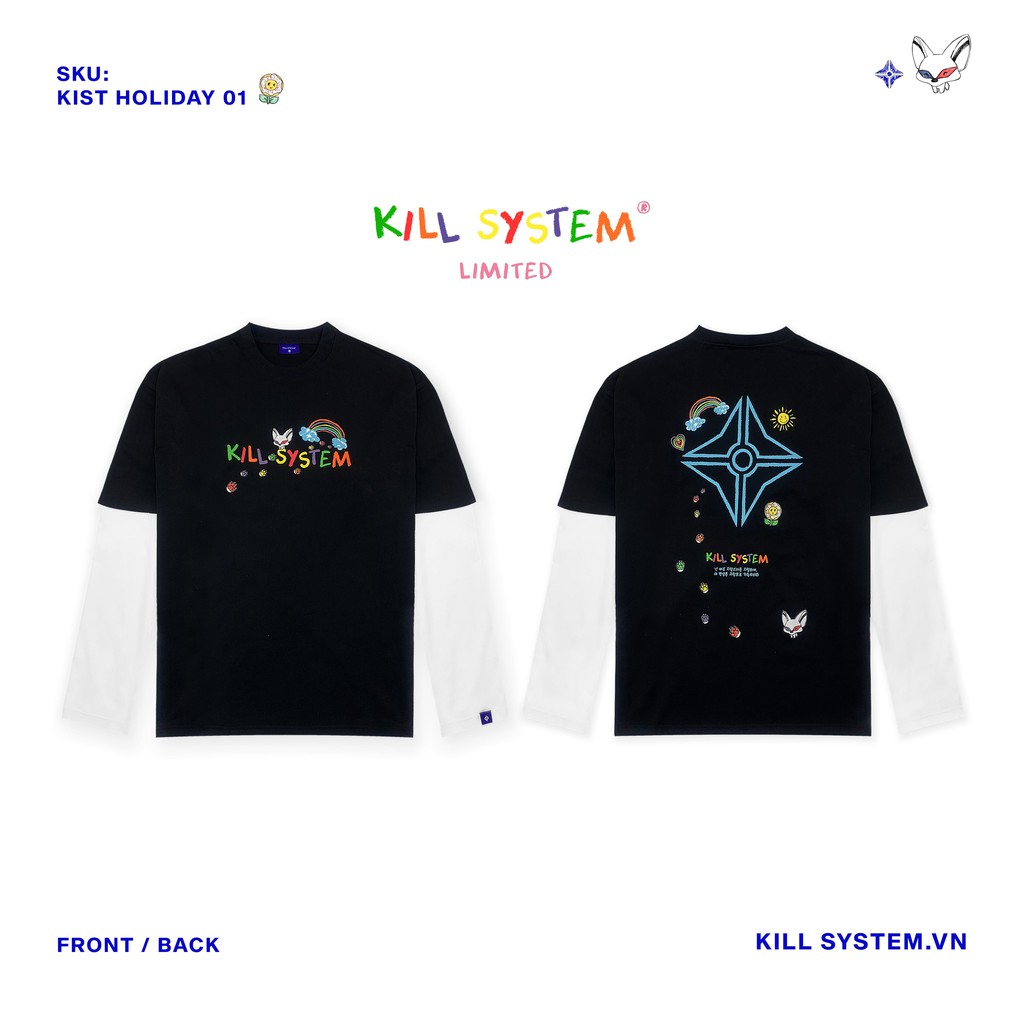 Áo thun tay dài unisex Holiday 01 KILLSYSTEM