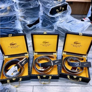 Thắt Lưng Nam Da Vân Cá Sấu Full Hộp Siêu Đẹp