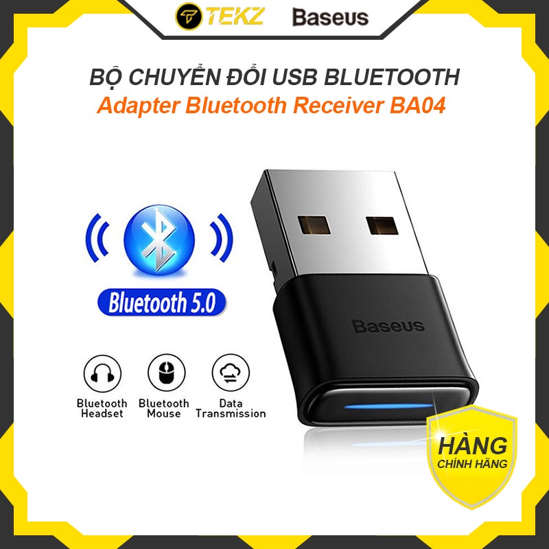 Bộ Chuyển Đổi USB Bluetooth 5.0 Baseus Cho PC, Tai Nghe Kết Nối Không Dây, Bộ Chuyển Đổi Âm Thanh