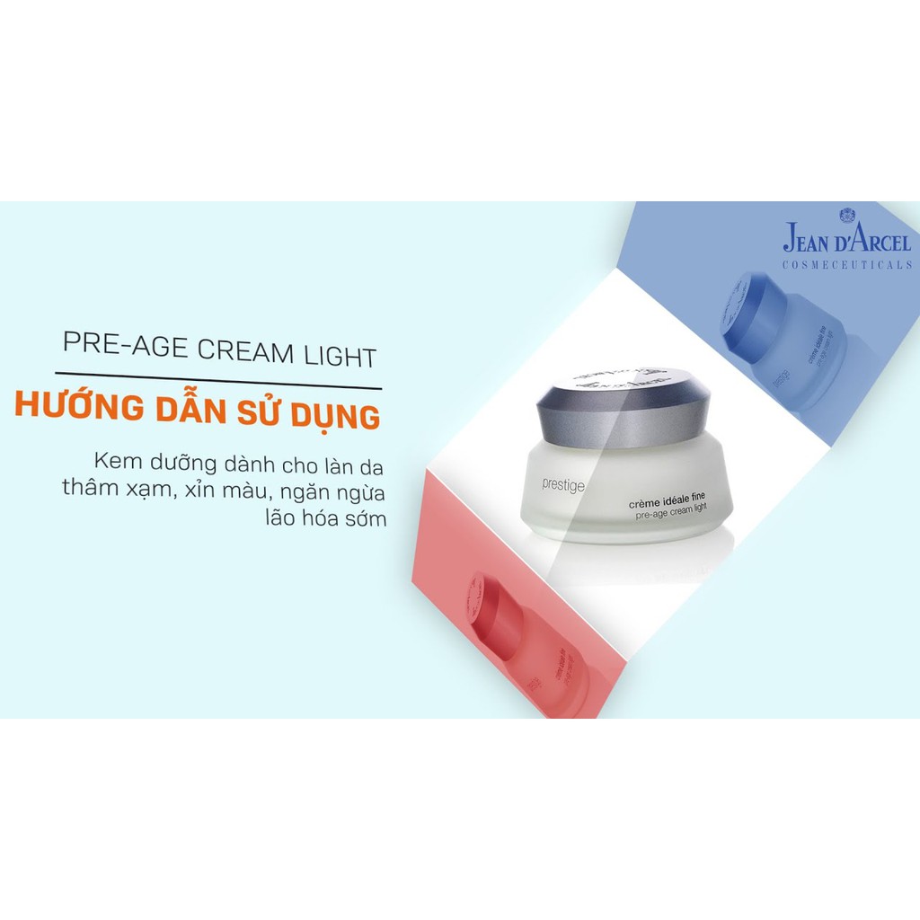 [HÀNG NHẬP KHẨU] Kem Dưỡng Giúp Làm Trắng Sáng Da, Ngăn Ngừa Chống Lão Hóa Sớm Jean D'Arcel Pre-age Cream Light