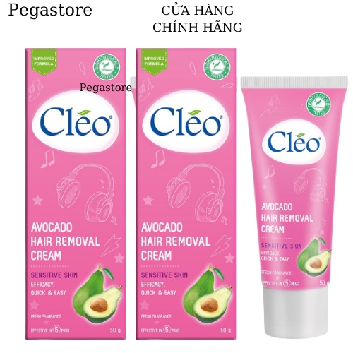 Kem Tẩy lông CLEO Sensitive Skin 50g (cho da nhạy cảm ) - chai màu hồng