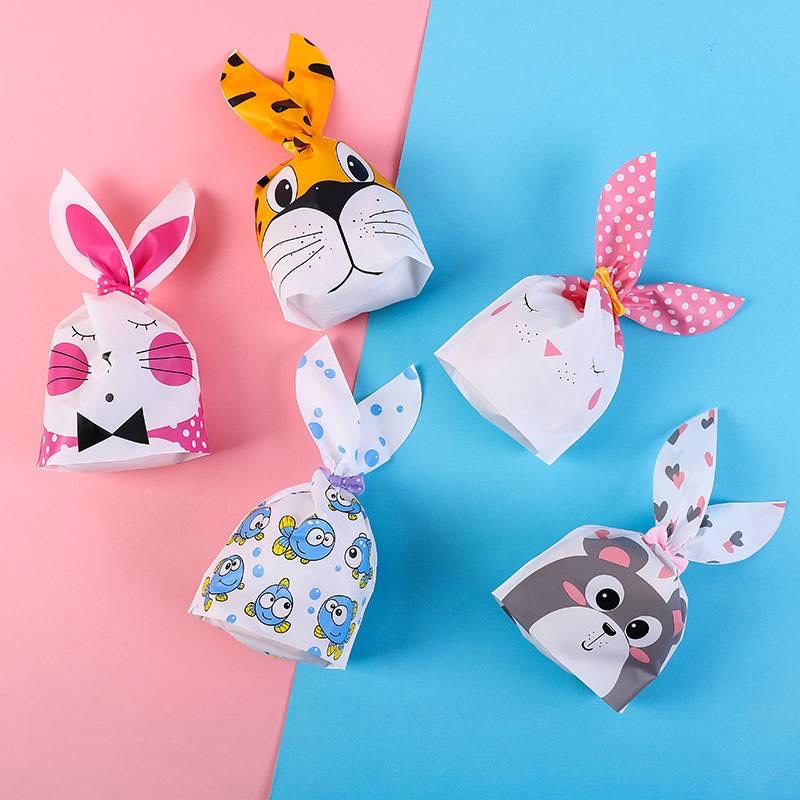 Set 10 túi chia quà sinh nhật, túi đựng bánh kẹo in hình dễ thương