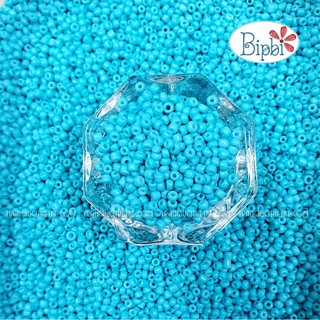 Hạt cườm AAA xanh dương đục 2mm