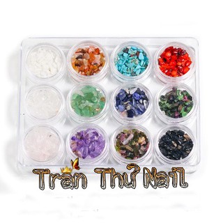 Set 12 hủ đá sỏi trang trí móng