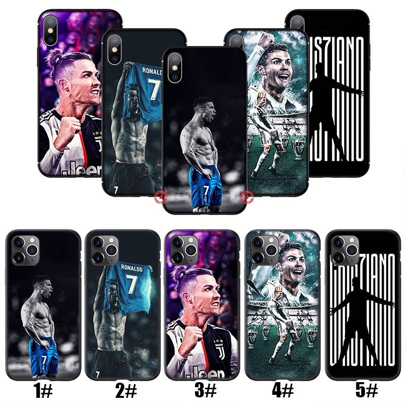 Ốp điện thoại silicone dẻo in hình Cristiano Ronaldo SFI30 CR7 thích hợp cho iPhone XS Max XR 10 X 5 5S 6 6S 7 8 Plus