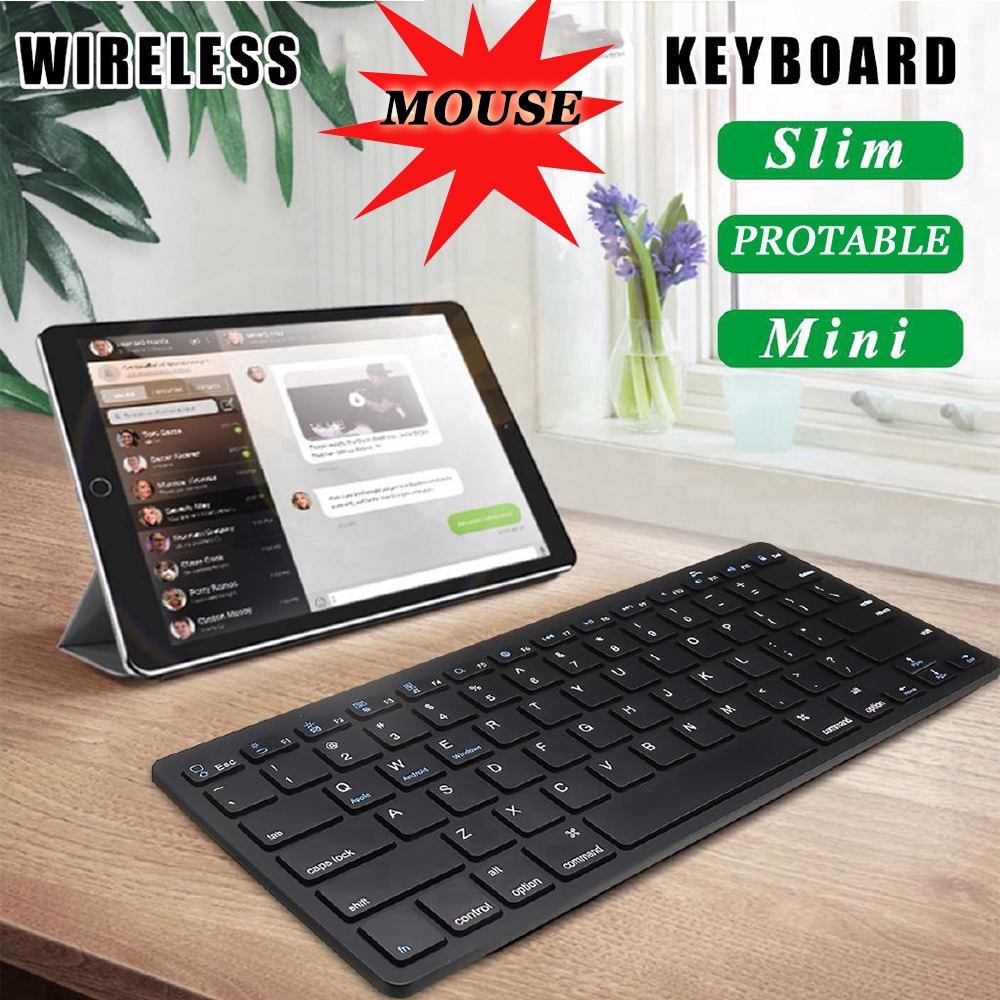 Bộ Bàn Phím + Chuột Không Dây Mini 2.4ghz Cho Pc Laptop Android Tablet | BigBuy360 - bigbuy360.vn