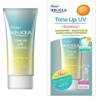 Tinh chất chống nắng hiệu chỉnh sắc da Sunplay Skin Aqua Tone Up UV Essence - Mint Green 50g.