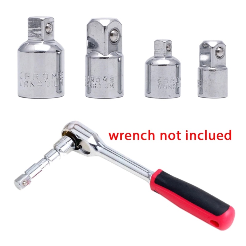 Set 4 Đầu Chuyển Đổi Bánh Cóc 1 / 4 &quot;3 / 8&quot; 1 / 2 &quot;Chuyên Dụng