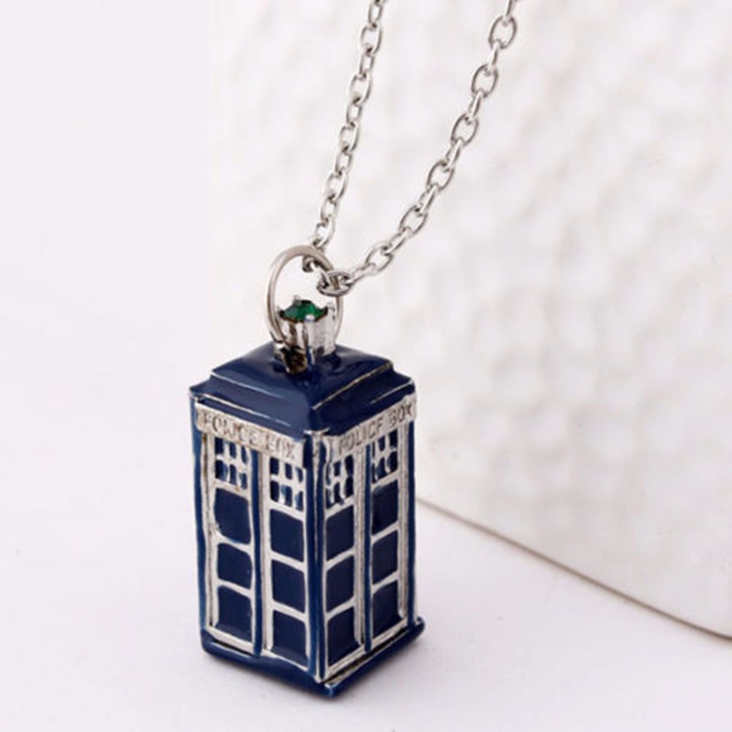 vòng cổ Mặt Hình Hộp Cảnh Sát Audate Doctor Dr. Who