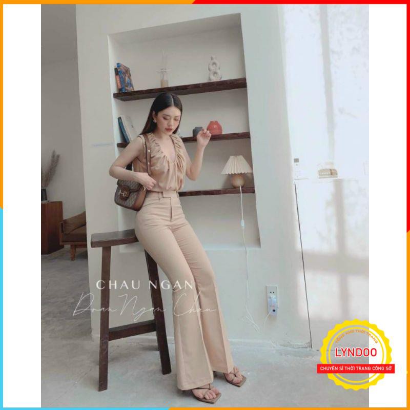 Quần tây ống loe lưng cao 💖 𝑭𝑹𝑬𝑬𝑺𝑯𝑰𝑷 💖 Quần tây nữ ống loe vải tuyết mưa Siêu tôn dáng, mặc là mê | BigBuy360 - bigbuy360.vn