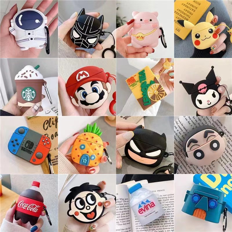 Vỏ Bảo Vệ Hộp Sạc Tai Nghe No.2 Lenovo LP1 Mềm Họa Tiết Hoạt Hình Mario