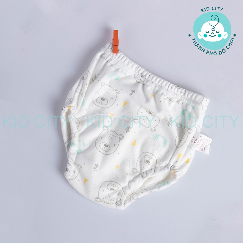 Quần bỏ bỉm 6 lớp Kid City, chất liệu mềm mại, thoáng mát, chống hăm cho bé từ 4-17kg