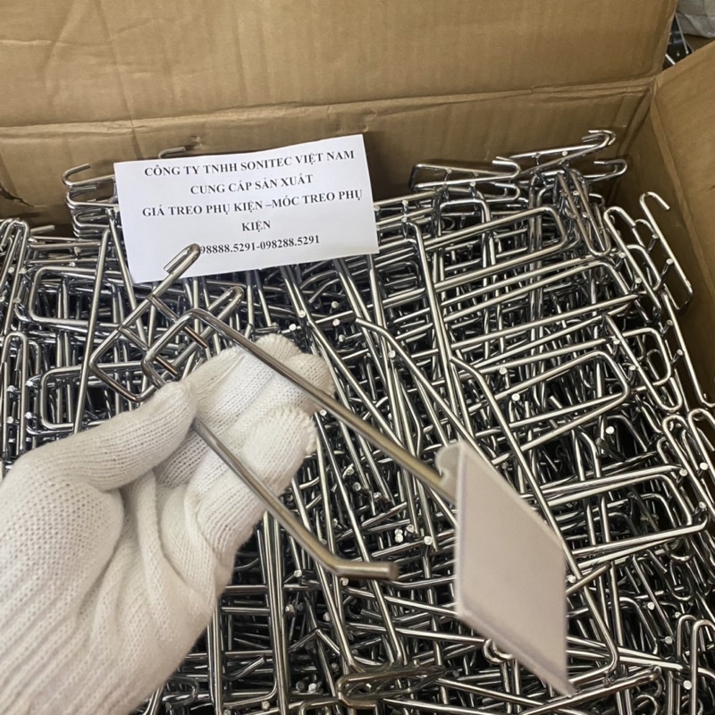 Móc Treo Lưới Siêu Thị.móc Treo Kệ Siêu Thị Móc Treo Kệ Hàng 2 Tầng  Chống Han Rỉ Xịn Khuyến Mại Thêm Biển Giá Meka