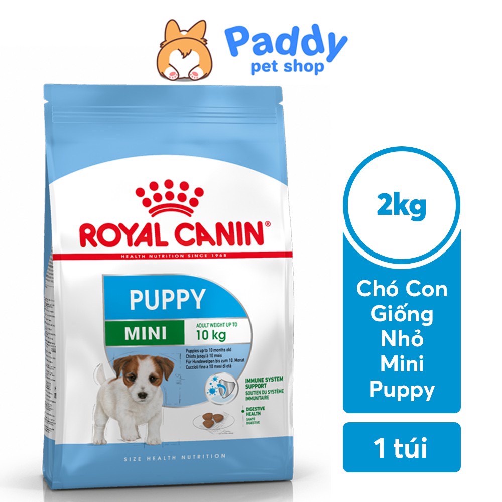 Thức ăn cho chó giống nhỏ &lt;11kg - Royal Canin Mini Puppy (2-10 tháng tuổi) - BAO 2KG