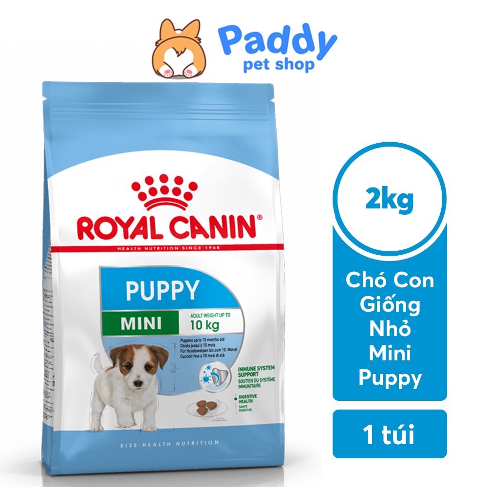 Thức ăn cho chó giống nhỏ <11kg - Royal Canin Mini Puppy (2-10 tháng tuổi) - BAO 2KG