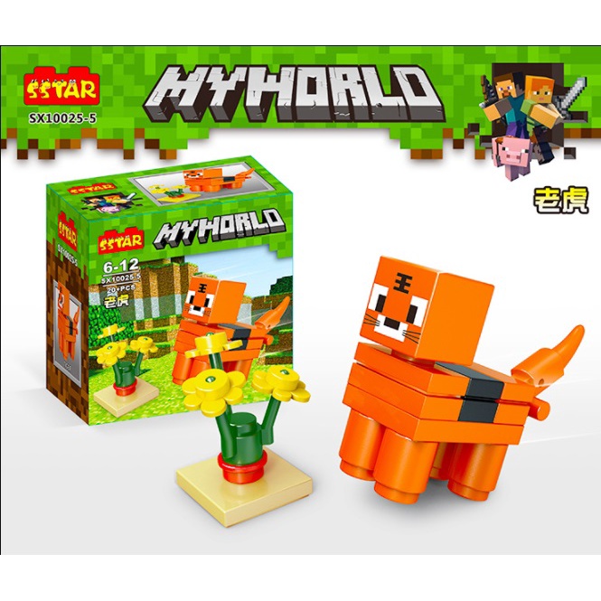 Đồ Chơi Lắp Ráp minecraft Hình Các Con Vật không có hộp