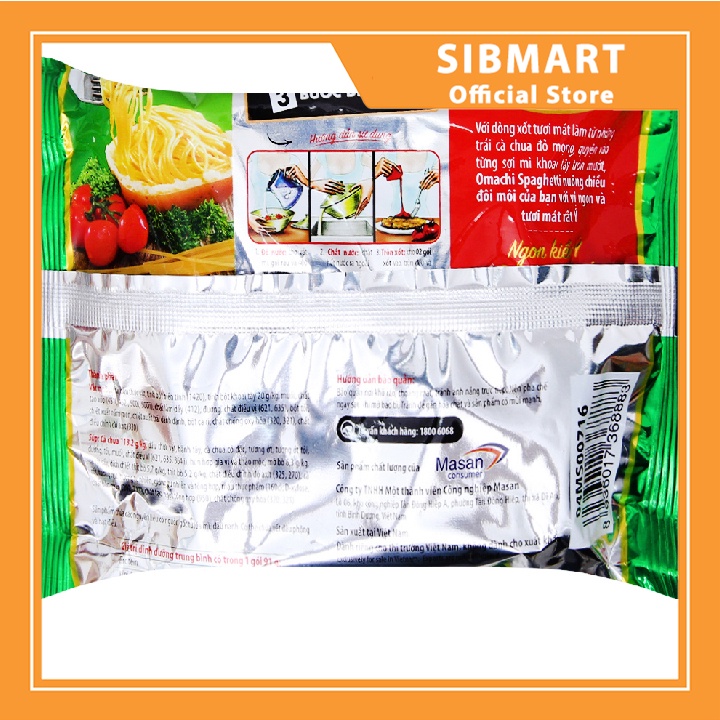 [ MÓN NGON MỖI NGÀY ] Mì Omachi trộn Spagetty 91g - Sinmart Official Store - SX0005