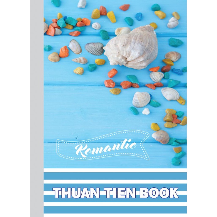 ( 1 Lốc ) Tập Sinh Viên Dán Gáy Romantic 200 Trang KT:175x250mm Độ Dày 60 Gsm ( Mỏng ) Tân Thuận Tiến Camshop