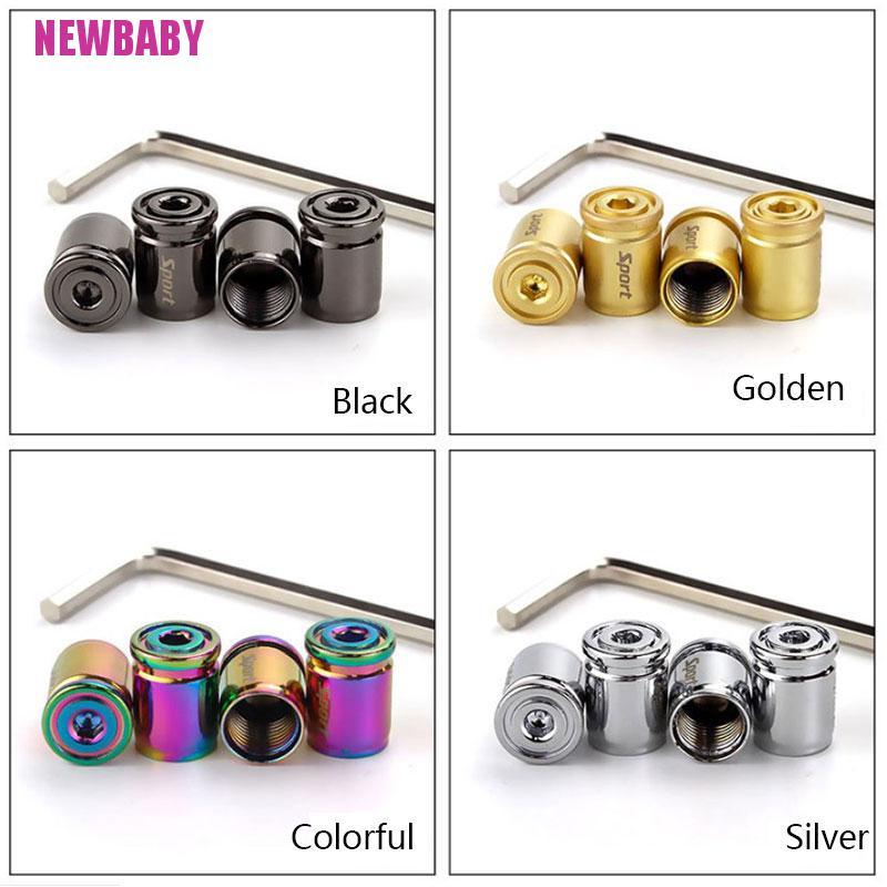 Bộ 4 nắp van bánh xe hơi chống trộm bằng titan chuyên dụng