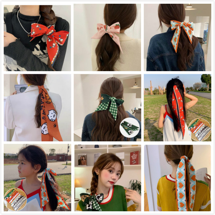 (Hàng Mới Về) Băng Đô Nơ Đa Năng Phong Cách Hàn Quốc Xinh Xắn Cho Nữ