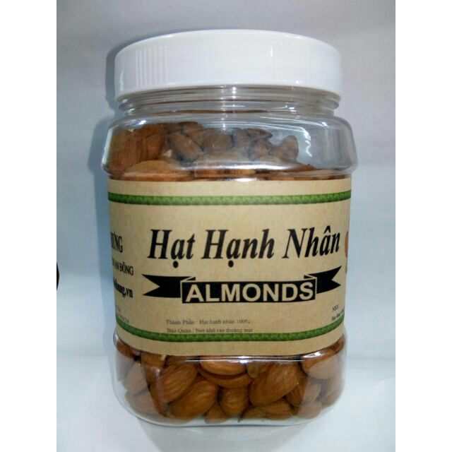 HẠT HẠNH NHÂN MỸ NGUYÊN VỊ  500g