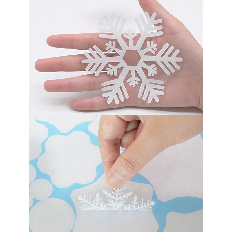 [bán Chạy] 36 miếng / lốc hình dán tường bông tuyết trắng cho cửa sổ kính / hình dán tường chống thấm nước / hình dán cửa sổ phim nhựa trong suốt / trang trí nội thất giáng sinh quà tặng năm mới