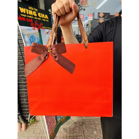 Túi xách giấy ngang