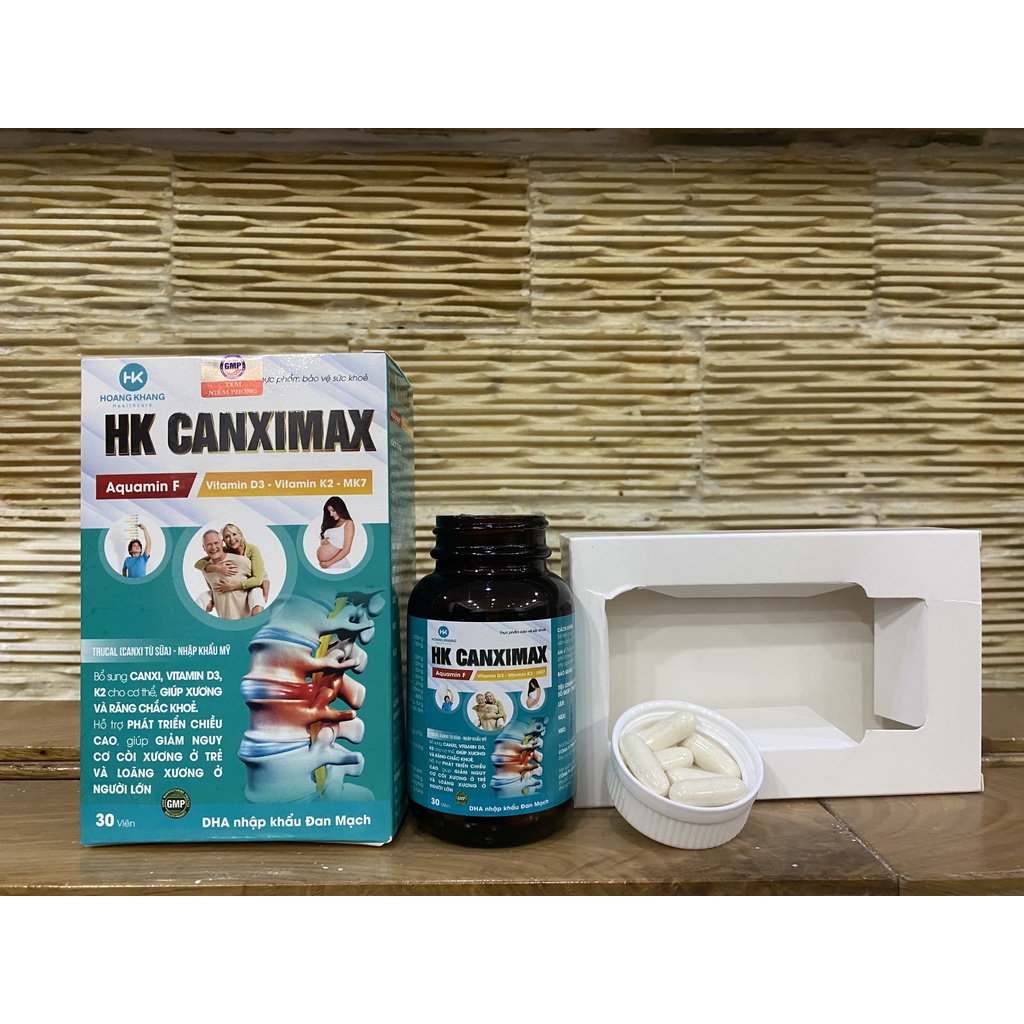 HK CANXIMAX DẠNG LỌ 30 VIÊN GIÚP XƯƠNG VÀ RĂNG CHẮC KHỎE