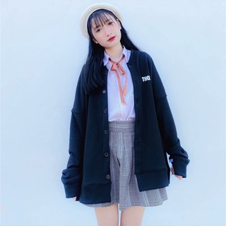 Áo Khoác Nỉ Bông CARDIGAN THOXRI SMILEY Form Rộng Ulzzang (Ảnh Thật)