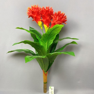 Cây Giả Trang Trí Văn Phòng - Cây Lan Đuốc Đỏ 60 Cm