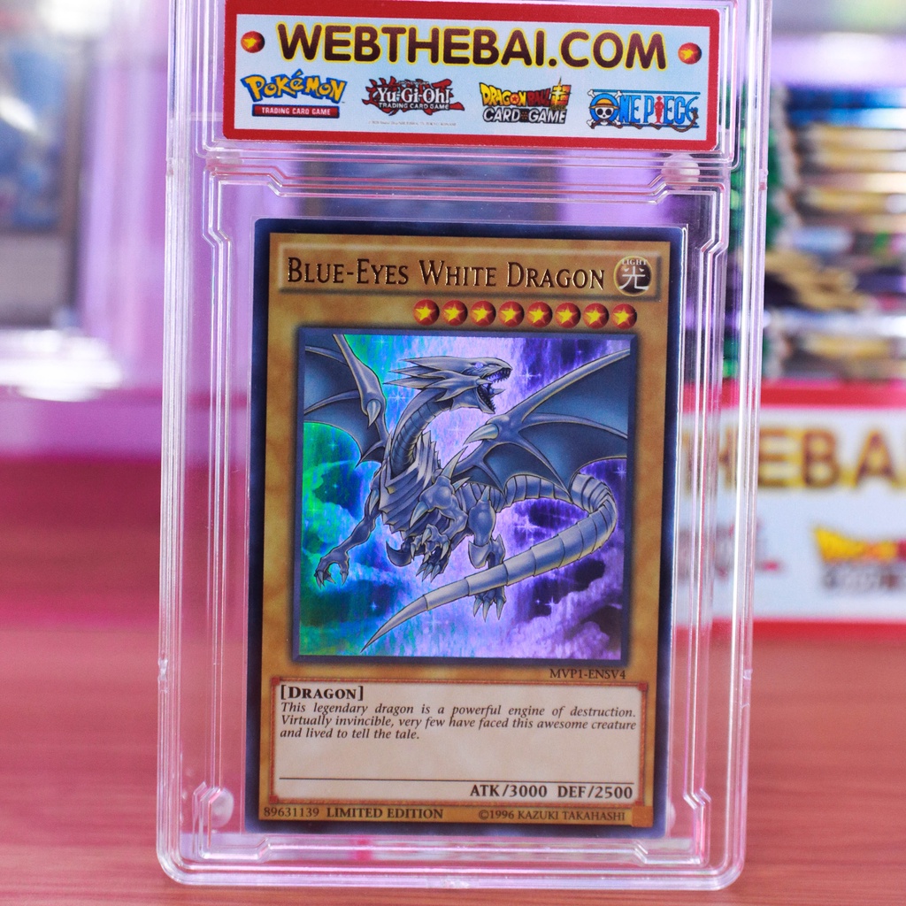 🌟CHÍNH HÃNG🌟 Bài Yugioh Blue-Eyes White Dragon Rồng Trắng Mắt Xanh - MVP1-ENSV4 - Ultra Rare Limited Edition