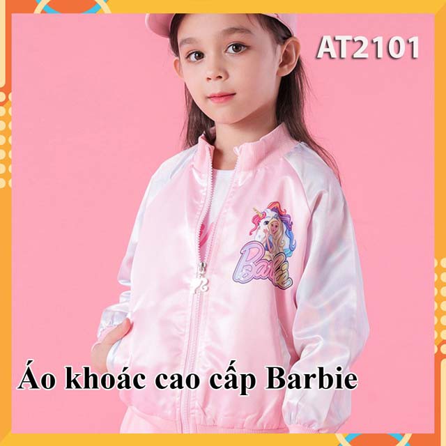 Áo Khoác Dài Tay Thời Trang Trẻ Em Barbie dành cho mùa nắng và mưa - phong cách thanh lịch