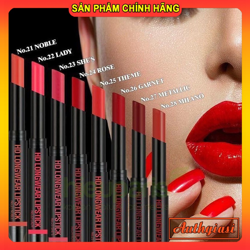 Son thỏi HD Longwear Lipstick 2 đầu siêu mịn lì môi