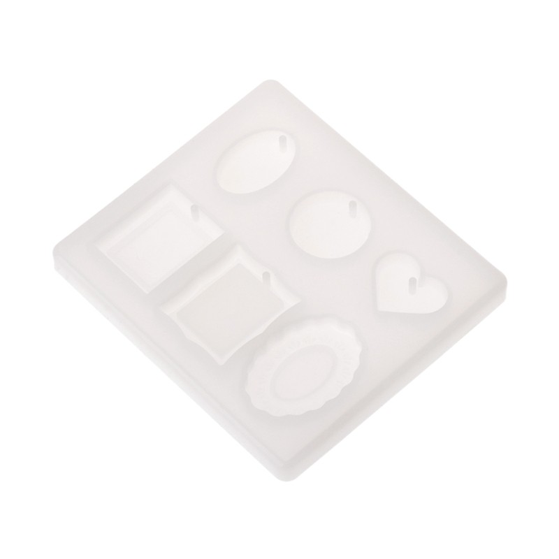 Khuôn Silicon Làm Mặt Dây Chuyền Thủ Công Hình Bánh Ngọt Xinh Xắn Tiện Dụng