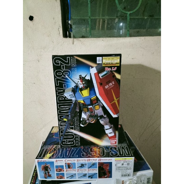 Bandai Mô Hình Gundam MG RX-78-2 1.5 Ver 1/100 Master Grade Đồ Chơi Lắp Ráp Anime Nhật